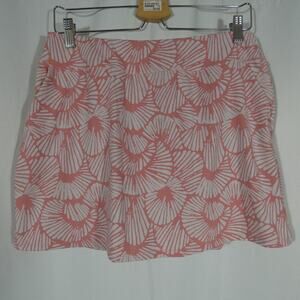 Tommy Bahama Golf Large Skort Pink White Floral Pockets Athleisure